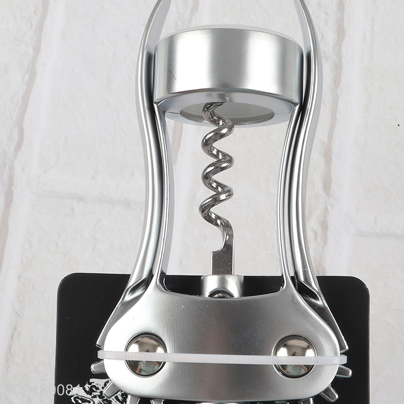 China Imports Multi-Function Stainless Steel Manual Wing Corkscrew Bottle Opener