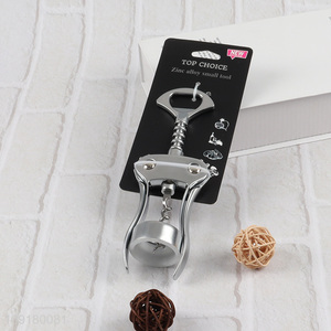 China Imports Multi-Function Stainless Steel Manual Wing Corkscrew Bottle Opener