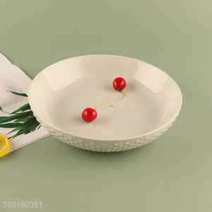 Top selling round ceramic tableware plate dinner plate wholesale