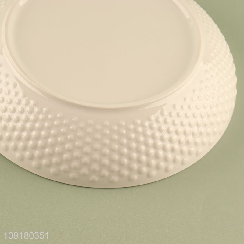 Top selling round ceramic tableware plate dinner plate wholesale
