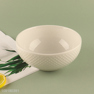 Top sale home restaurant ceramic round tableware bowl wholesale