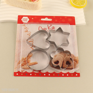 Top sale 4pcs iron cookies mold cookies cutter for baking tool