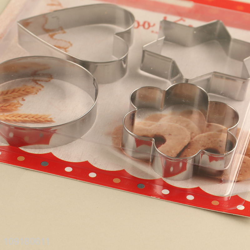 Top sale 4pcs iron cookies mold cookies cutter for baking tool