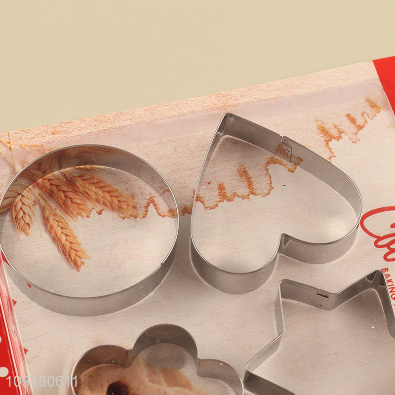 Top sale 4pcs iron cookies mold cookies cutter for baking tool