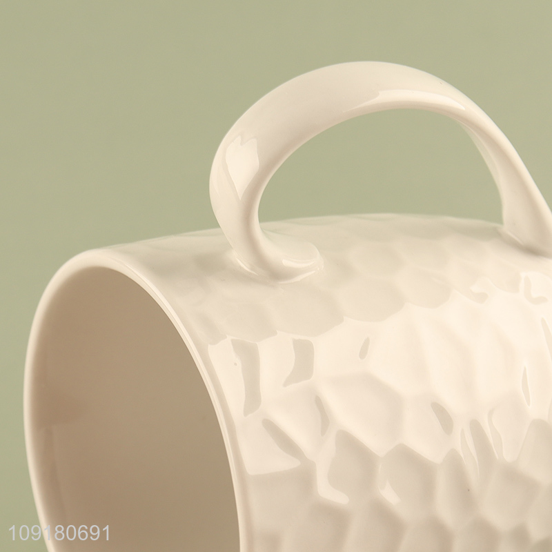 Factory direct sale ceramic water cup drinking cup with handle
