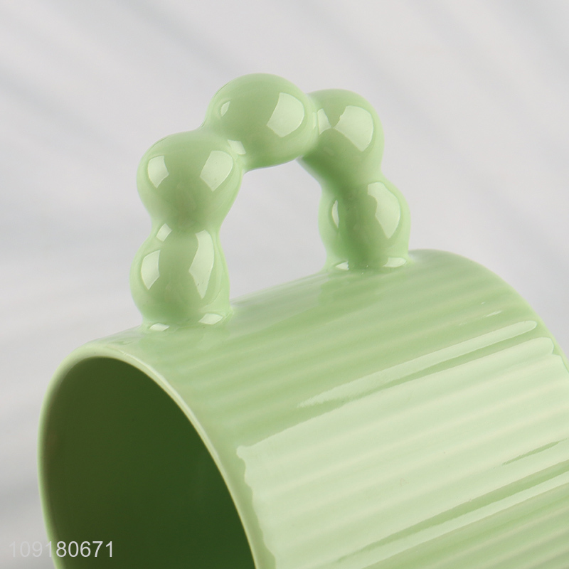 Most popular green ceramic cup water cup drinking cup