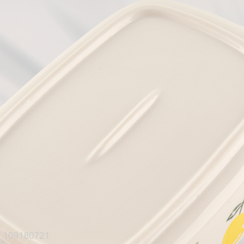 Online wholesale household ceramic dinnerware plate with handle