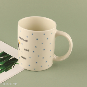 Best quality ceramic water cup drinking cup with handle