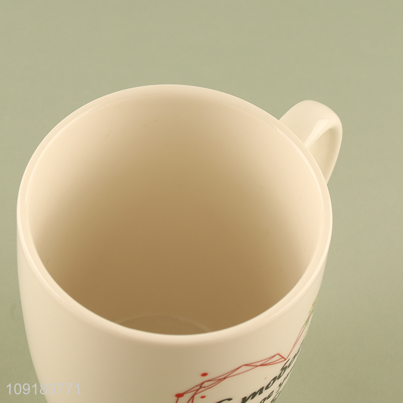 China wholesale ceramic water cup drinking cup with handle