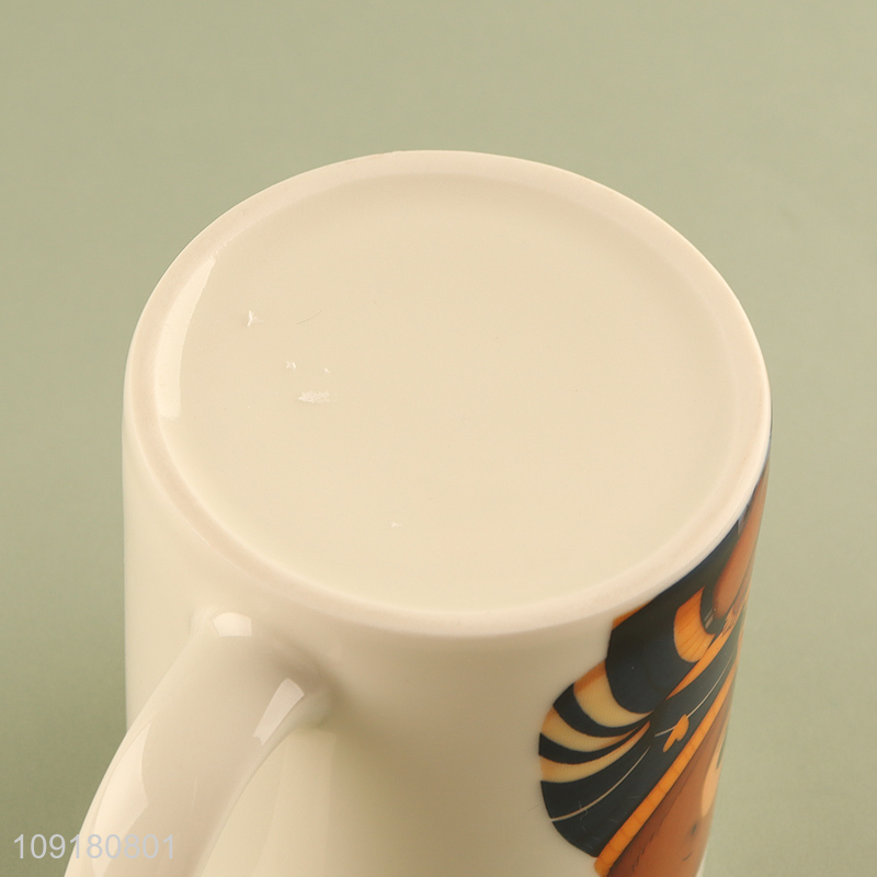 Low price printed ceramic cup water cup drinking cup