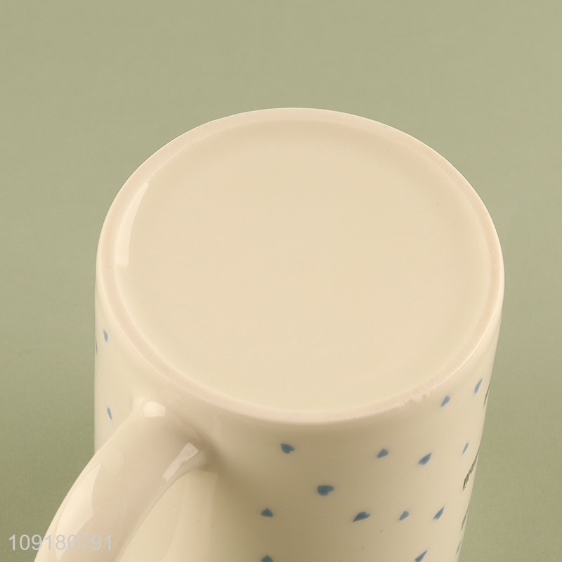 Best quality ceramic water cup drinking cup with handle