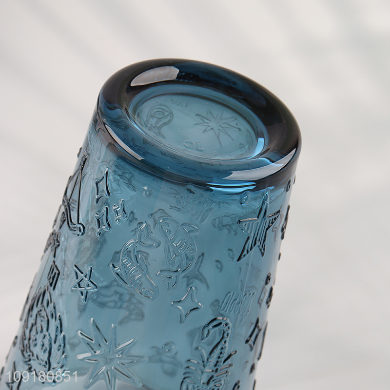 Online wholesale glass water cup drinking cup with straw