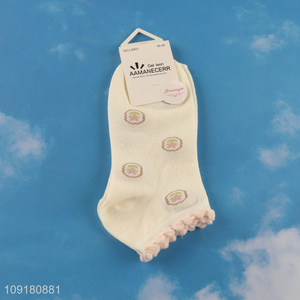Most popular polyester socks women ankle socks low cut socks