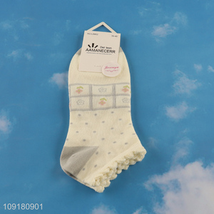 Hot products breathable polyester ankle socks low cut socks for girls