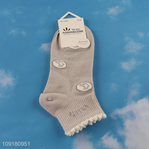 China products cute fashion girls ankle socks low cut socks