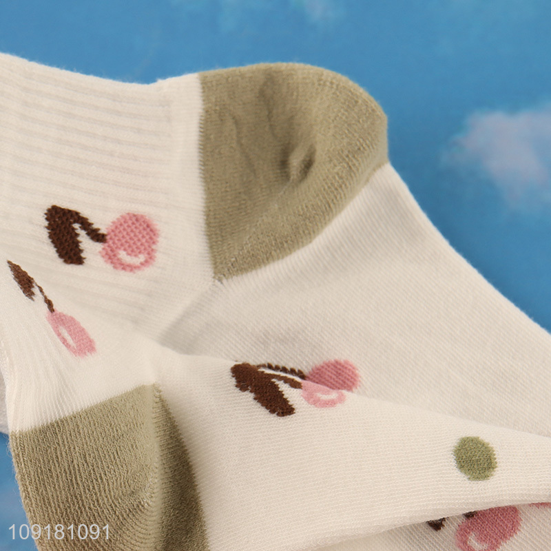 China factory fashion women polyester ankle socks low cut socks