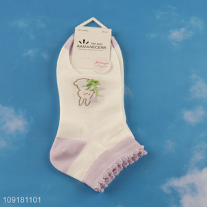 Popular products cute ankle socks low cut socks ruffle socks