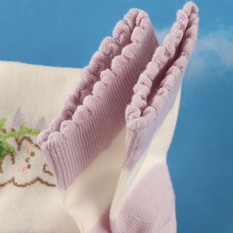 Popular products cute ankle socks low cut socks ruffle socks