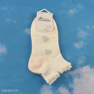 New arrival ankle socks low cut socks women ruffle socks