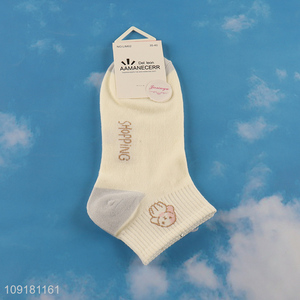 China products cute polyester ankle socks low cut socks for women
