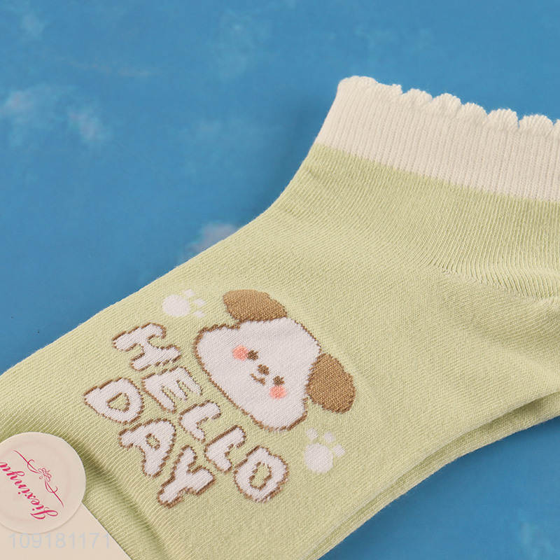 Low price cartoon girls ankle socks low cut socks ruffle socks