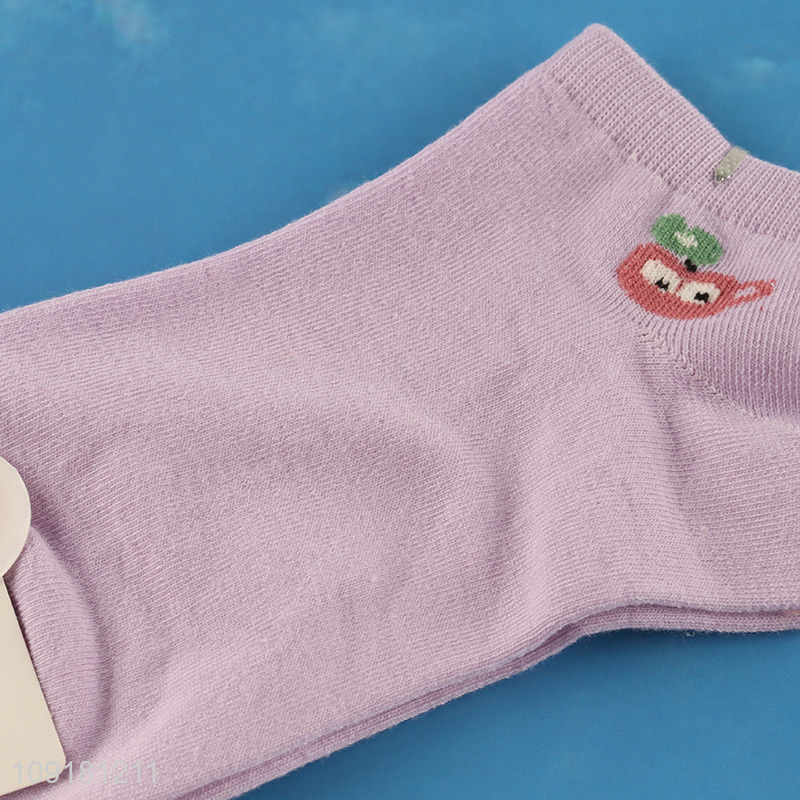 Popular products purple breathable ankle socks low cut socks