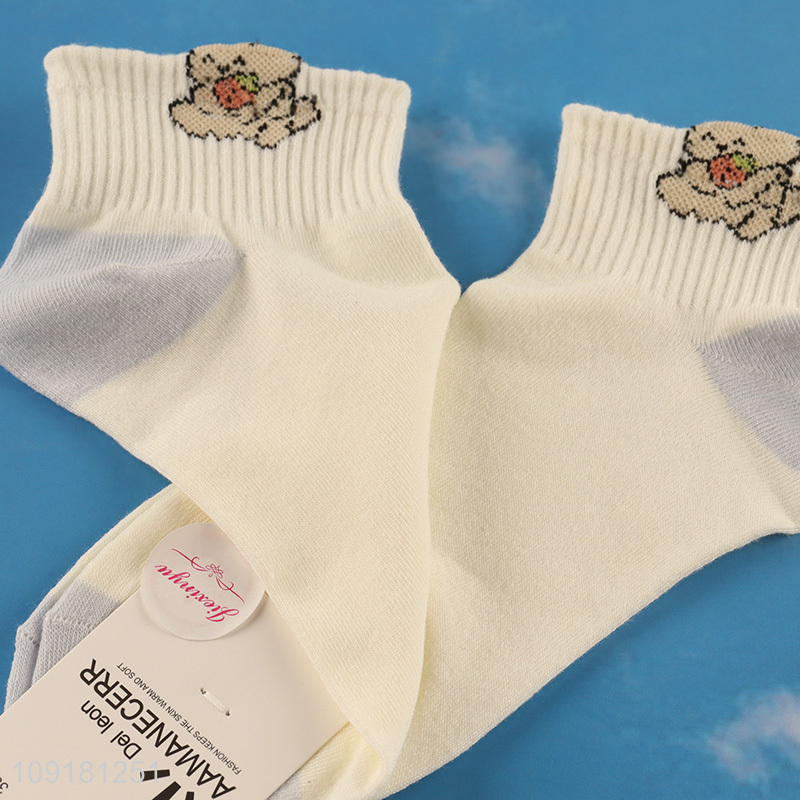 Hot items breathable polyester women ankle socks low cut socks