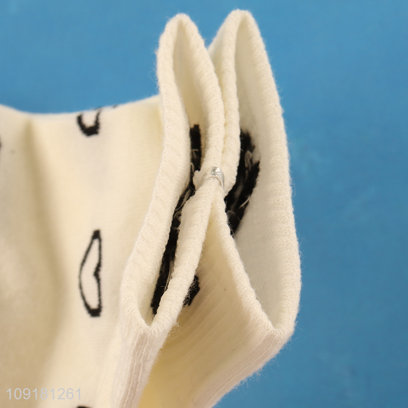Yiwu market breathable heart pattern ankle socks low cut socks