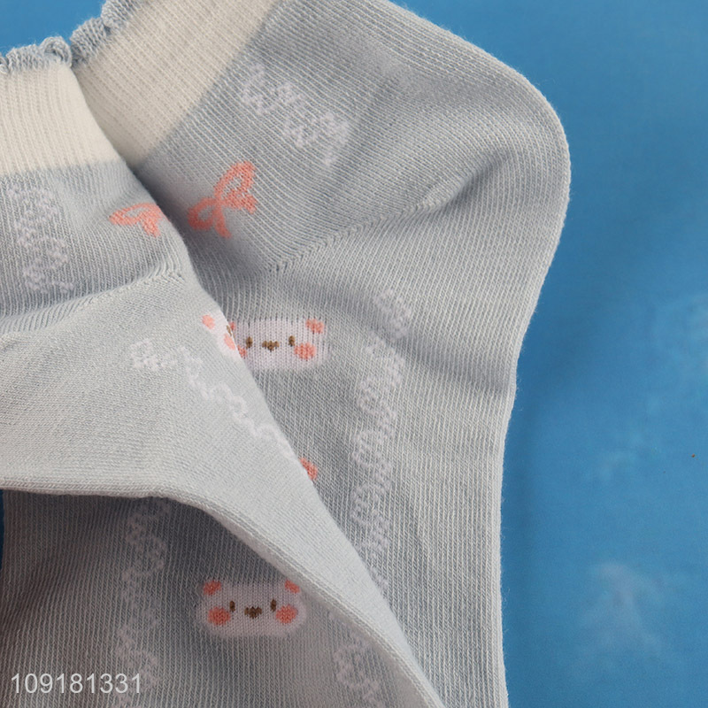 China wholesale girls ankle socks low cut socks ruffle socks