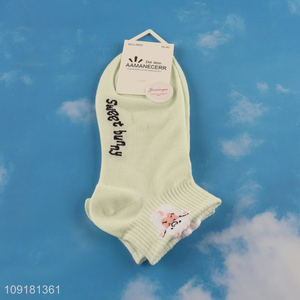Online wholesale polyester girls ankle socks low cut socks