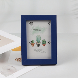 Low Price 4X6 Inch Wooden Photo Frame Decorative Wooden Picture Frame