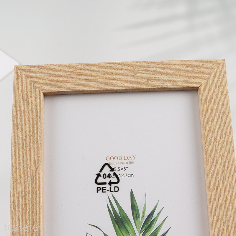 Good Quality 3.5X5 Inch Natural Wooden Picture Frame for Home Decor