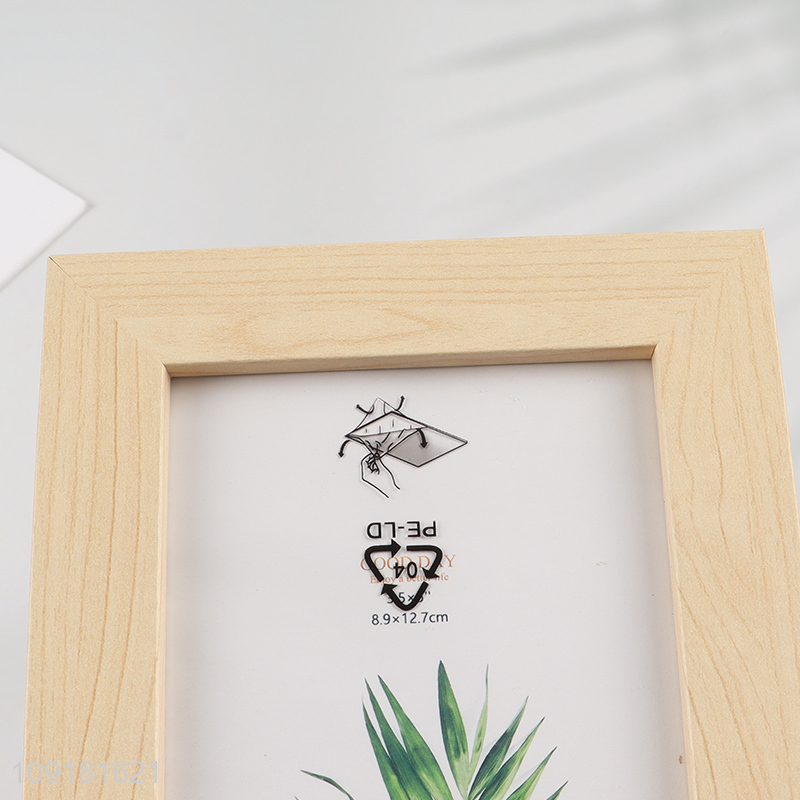Wholesale 3.5X5 Inch Wooden Picture Frame for Tabletop or Wall Display