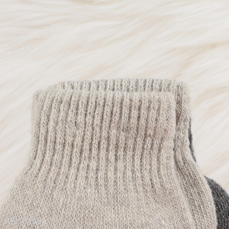 Hot Selling 2 Pairs Winter Warm Knit Gloves Windproof Gloves for Kids