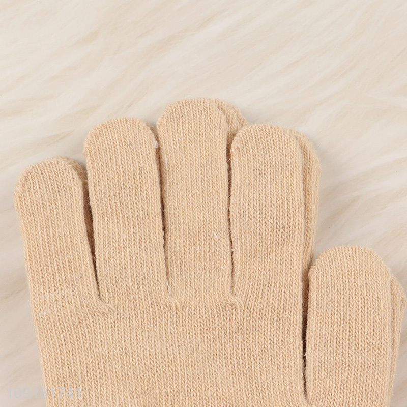 Factory Supply 2 Pairs Winter Gloves Full Finger Gloves for Men Women