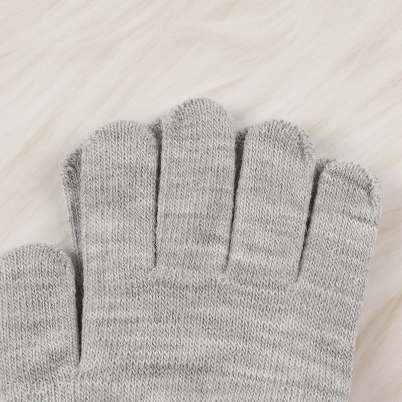 China Imports Winter Warm Knit Gloves Full Finger Knitted Gloves for Kids