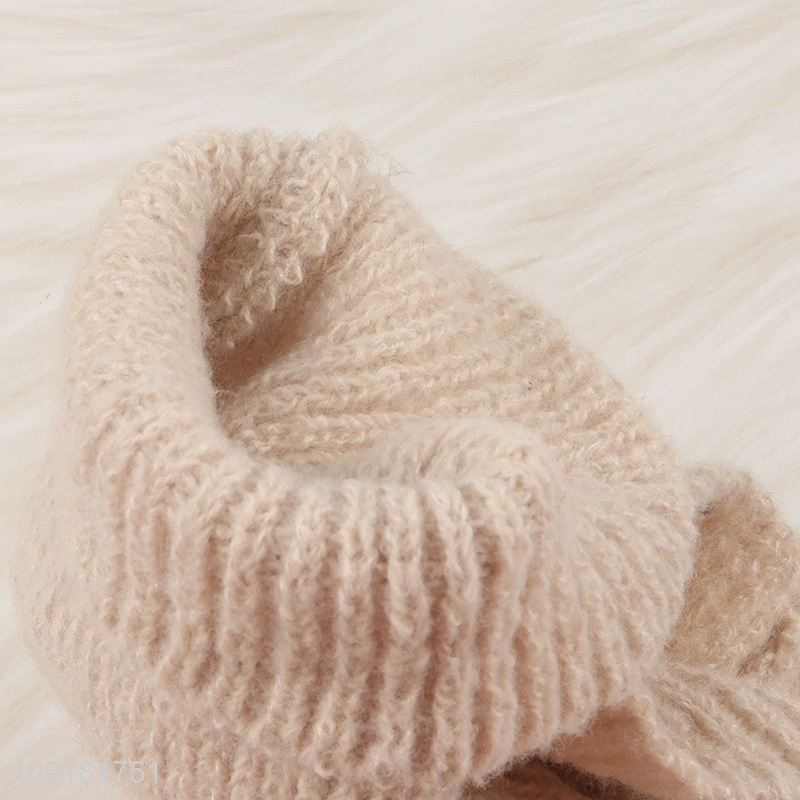 New Arrival Winter Knit Gloves Long Fingerless Gloves Arm Warmer