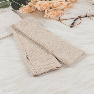 New Arrival Winter Knit Gloves Long Fingerless Gloves Arm Warmer