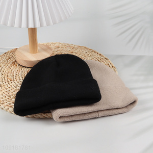 China Imports Winter Beanie Hats Plain Cuffers Beanie Hats for Kids