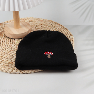Factory Supply Winter Beanie Hat Embroidered Knit Beanie Hat for Kids
