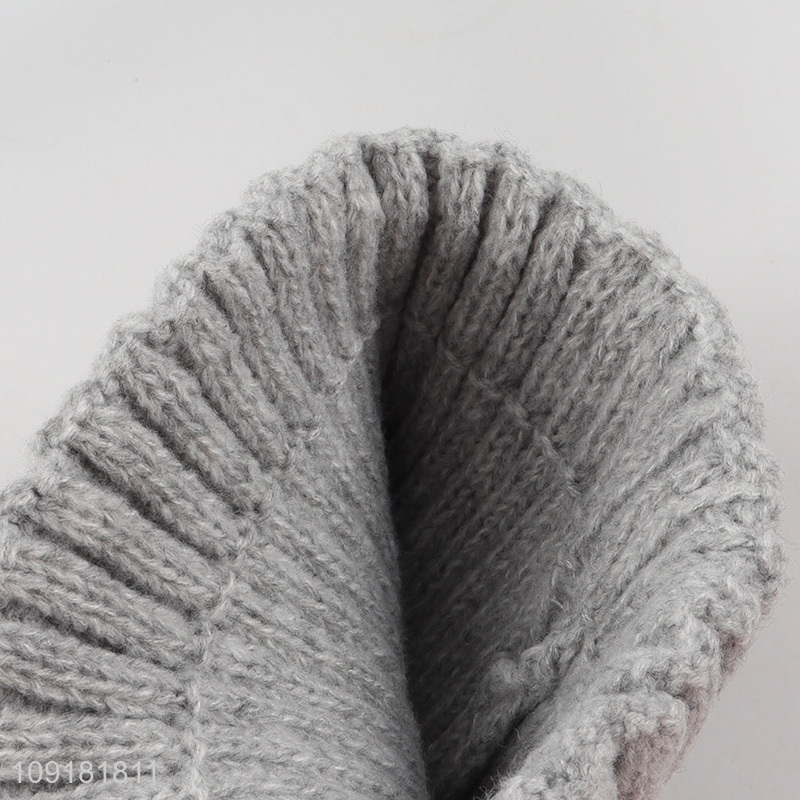 New Product Unisex Winter Beanie Hat Knitted Beanie Cap With Pompom