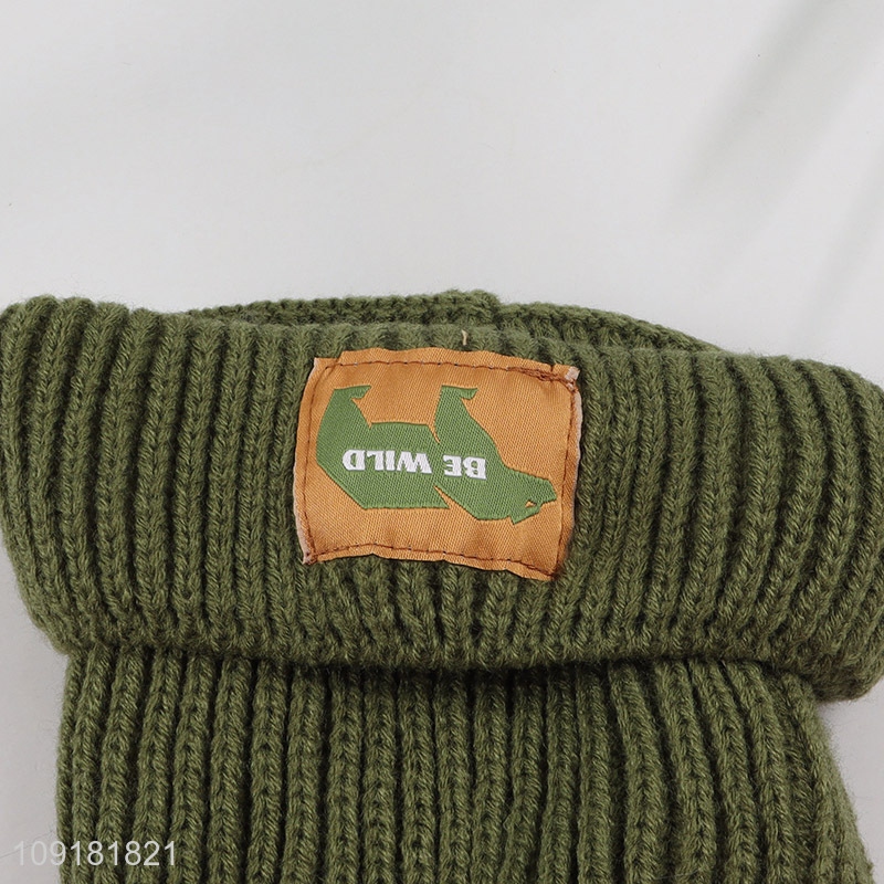 High Quality Beanie Hat Pompom Beanie Cap Winter Knit Hat for Kids