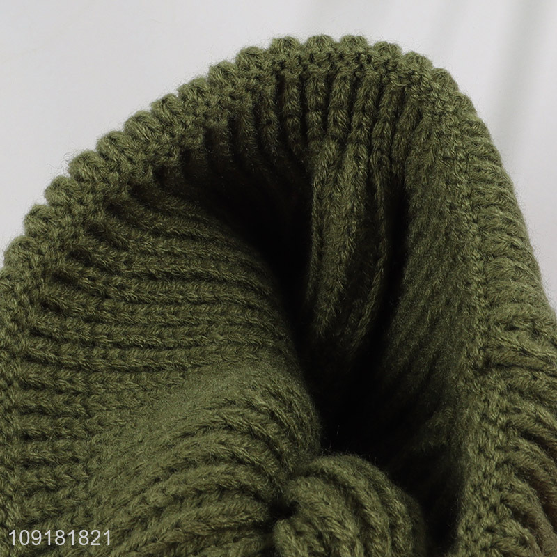 High Quality Beanie Hat Pompom Beanie Cap Winter Knit Hat for Kids