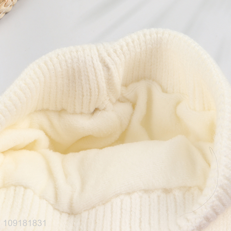 Wholesale Christmas Antler Beanie Hat Fleece Lined Beanie Cap for Women