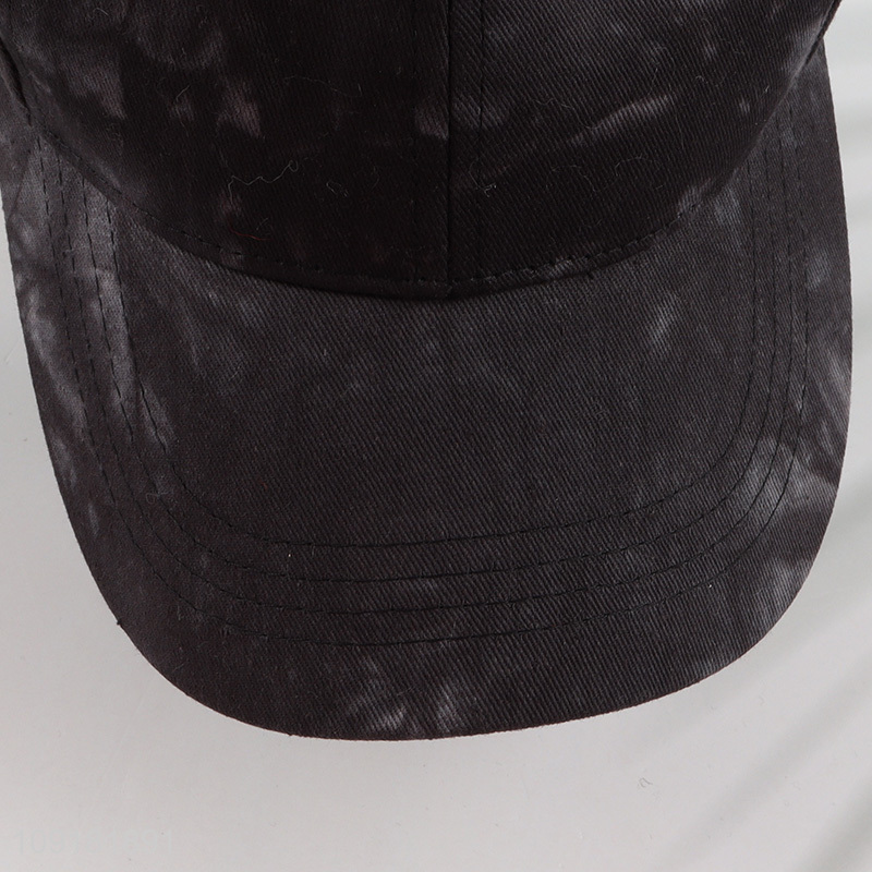 Hot Selling 100% Cotton Tie-Dye Baseball Cap Unisex Baseball Hat