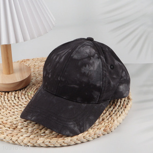 Hot Selling 100% Cotton Tie-Dye Baseball Cap Unisex Baseball Hat