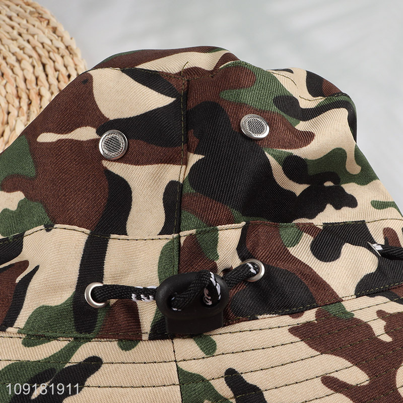 Hot Selling Camouflage Bucket Hat Summer Fisherman Hat for Men Women
