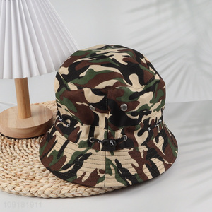 Hot Selling Camouflage Bucket Hat Summer Fisherman Hat for Men Women
