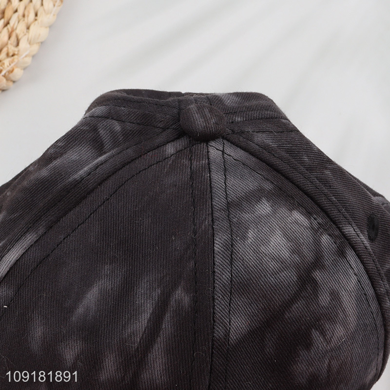 Hot Selling 100% Cotton Tie-Dye Baseball Cap Unisex Baseball Hat