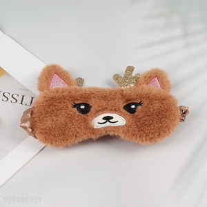 New Product Fluffy Sleep Eye Mask Soft Plush Blindfold for Kids